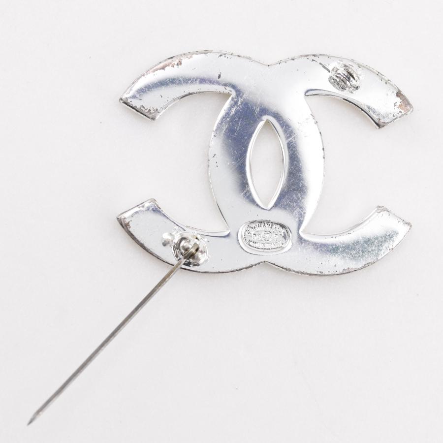 CHANEL（シャネル） ココマーク ロゴ 98P ブローチ 金属製 シルバー 約