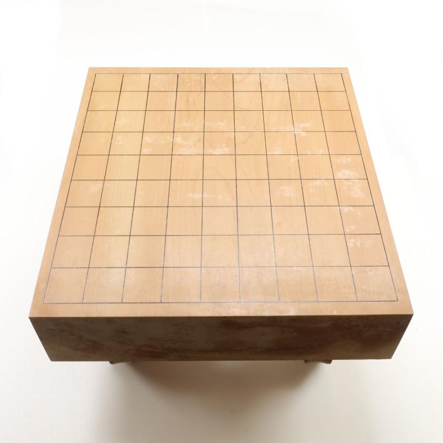 将棋盤 3寸 足付き 駒付き 天然木 33×36cm 高さ18.5cm ボードゲーム 