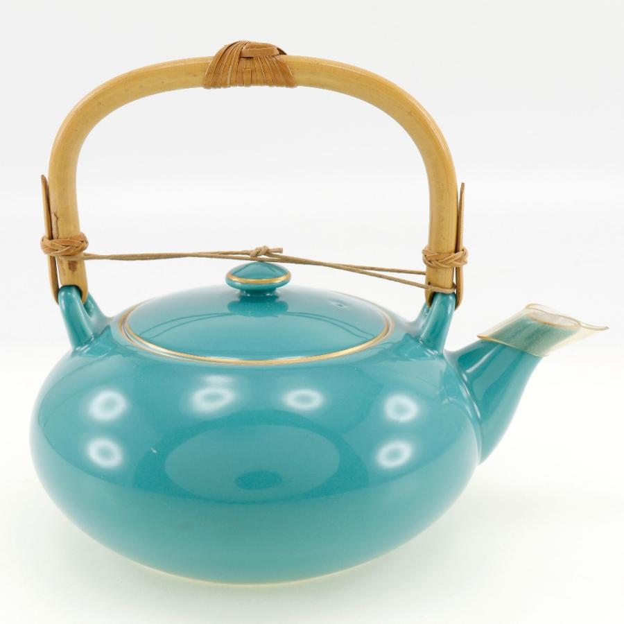 香蘭社 KORANSYA 茶器揃 菊柄 急須セット グリーン 金彩 湯?み5 香蘭社 KORANSYA 茶器揃 菊柄 急須セット グリーン 金彩 湯?み5