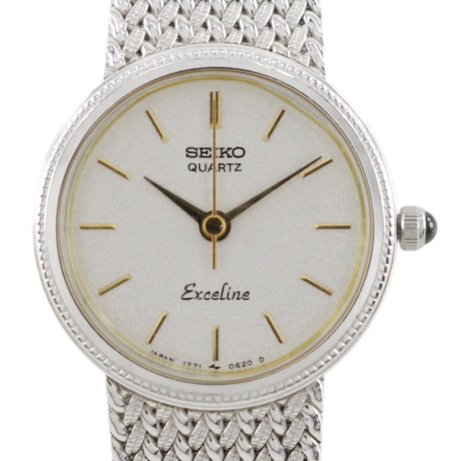 稼働品 SEIKO セイコー エクセリーヌ レディース腕時計 クォーツ シルバー SEIKO（セイコー） エクセリーヌ 1221-0100 腕時計 SS シルバー