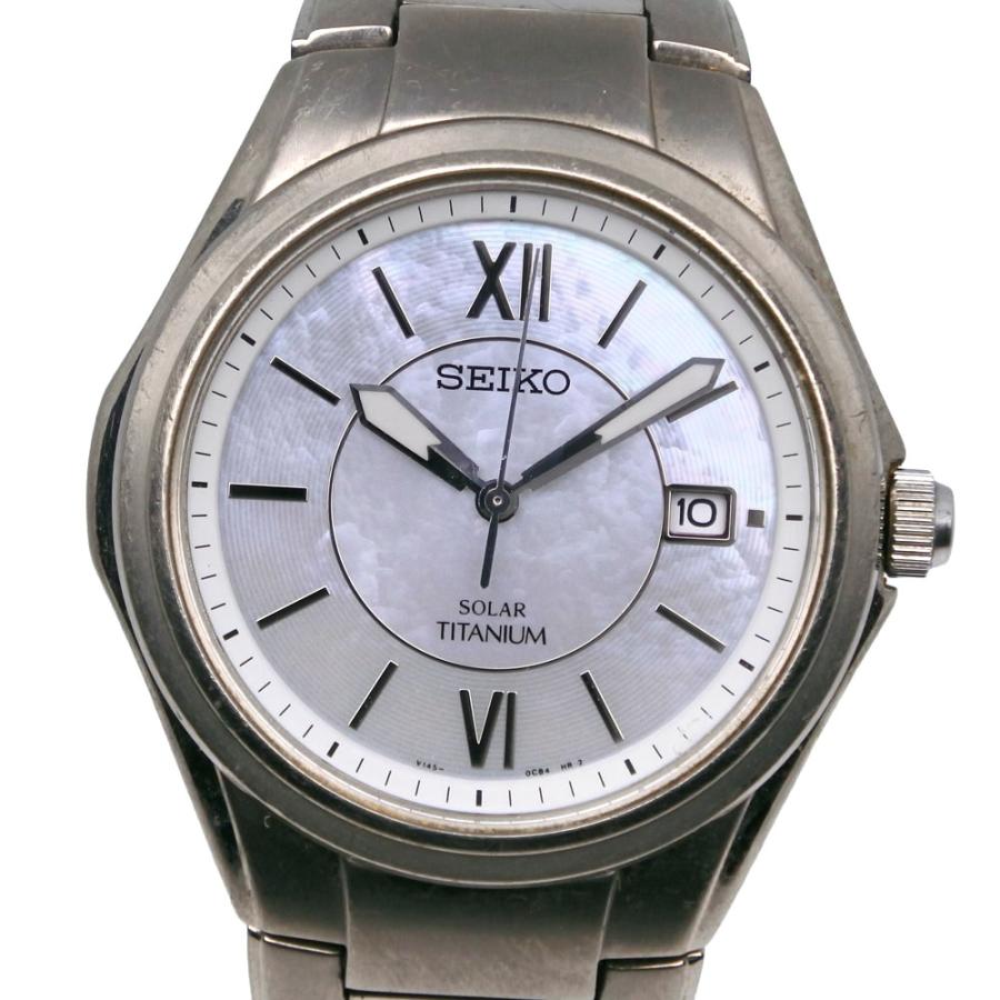 SEIKO（セイコー） V145-0BA0 腕時計 チタン ソーラー時計 アナログ