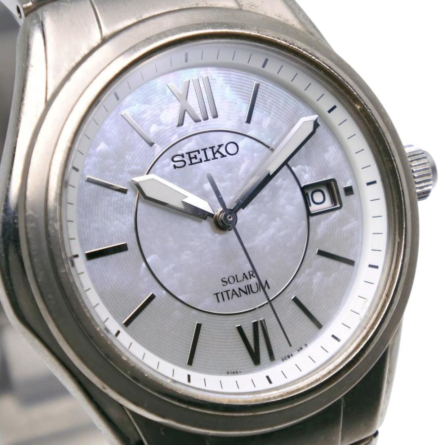 SEIKO（セイコー） V145-0BA0 腕時計 チタン ソーラー時計 アナログ