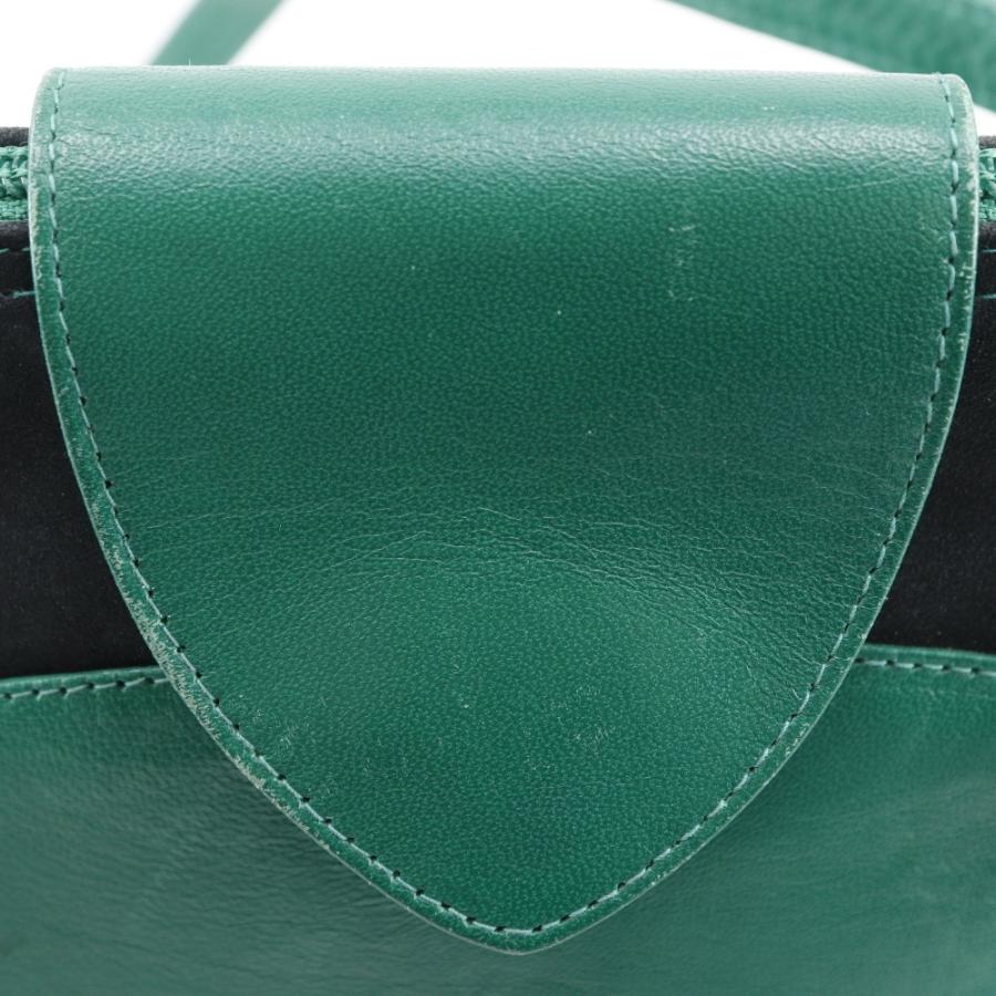 BALLY バリー ロングショルダー バイカラー カーフ 緑/黒 トートバッグ レディース BALLY バリー ロングショルダー バイカラー トートバッグ カーフ 緑/黒