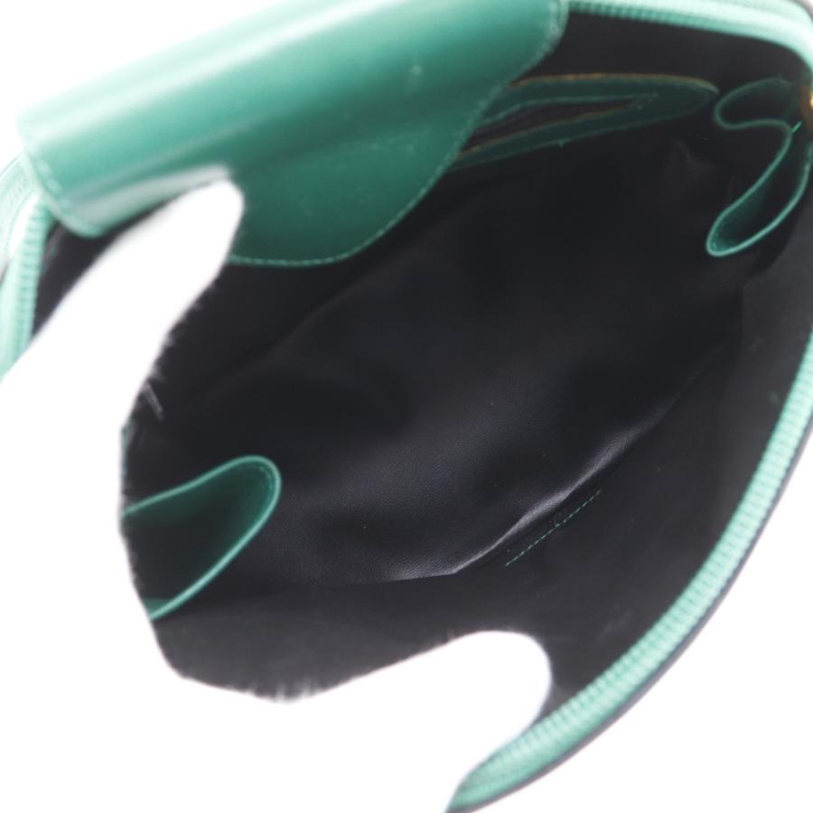 BALLY バリー ロングショルダー バイカラー トートバッグ カーフ 緑/黒