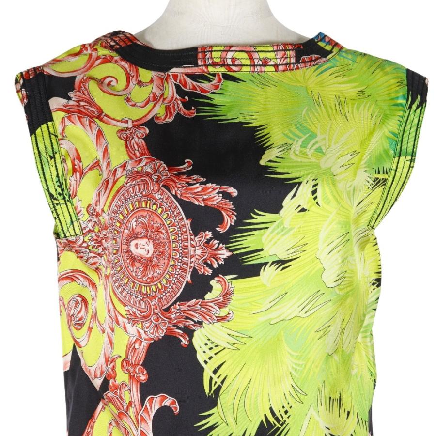 VERSACE ジャンニ・ヴェルサーチ メデューサ ノースリーブ その他トップス シルク 黒 レディース【M211325001】中古_1