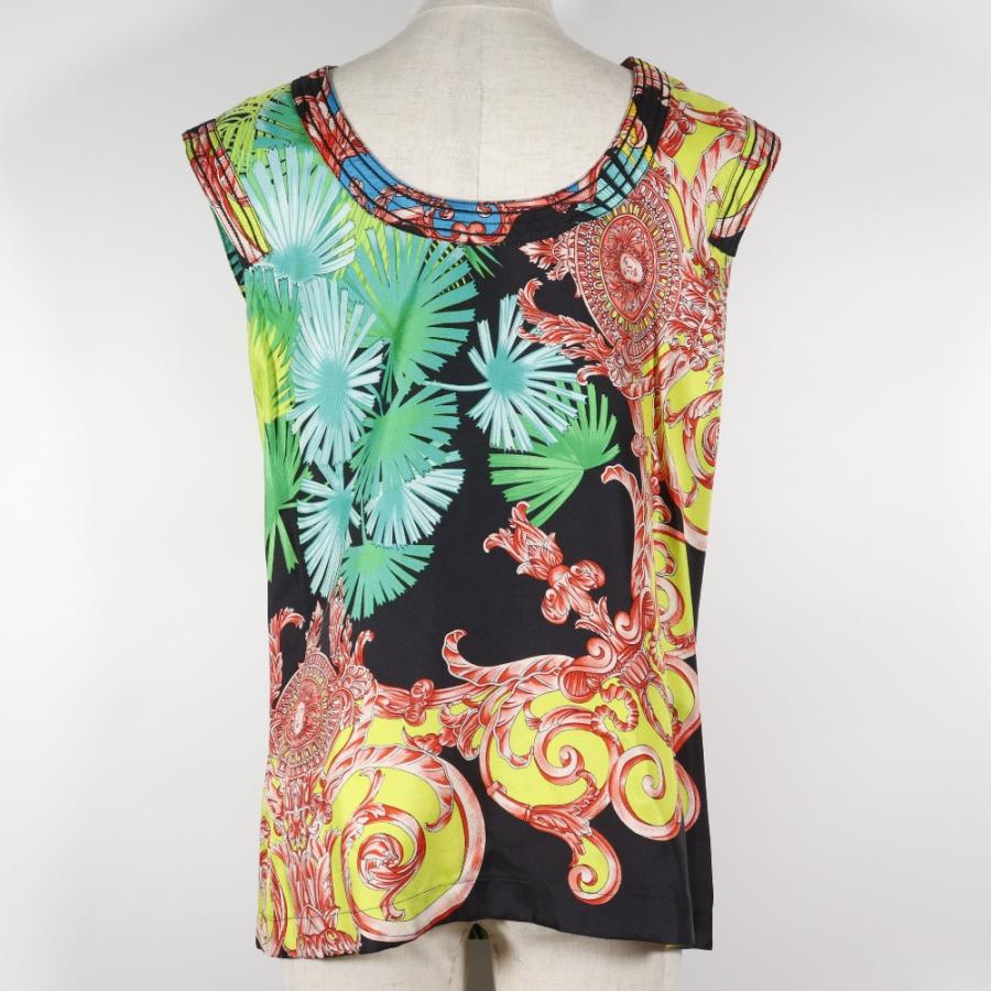 VERSACE ジャンニ・ヴェルサーチ メデューサ ノースリーブ その他トップス シルク 黒 レディース【M211325001】中古_2