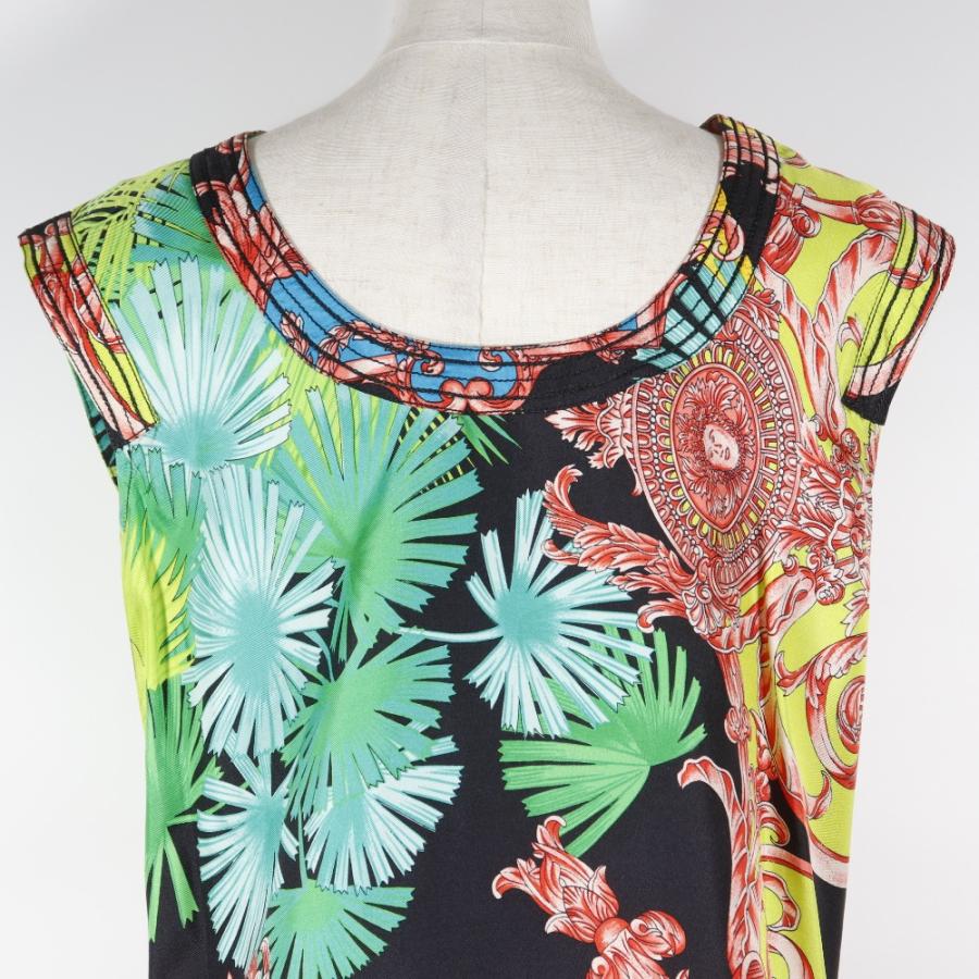 VERSACE ジャンニ・ヴェルサーチ メデューサ ノースリーブ その他トップス シルク 黒 レディース【M211325001】中古_3