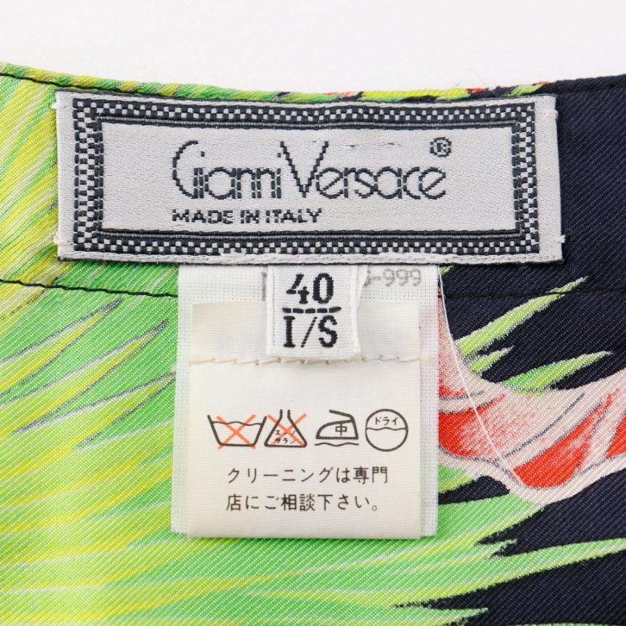 VERSACE ジャンニ・ヴェルサーチ メデューサ ノースリーブ その他トップス シルク 黒 レディース【M211325001】中古_6