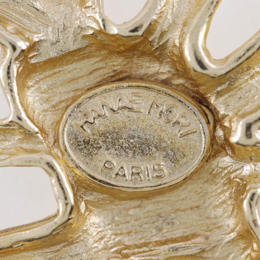 HANAE MORI 森英恵 ハナエモリ ブローチ 金メッキ 約34.1g HANAE MORI 森英恵 ハナエモリ ブローチ 金メッキ 約34.1g