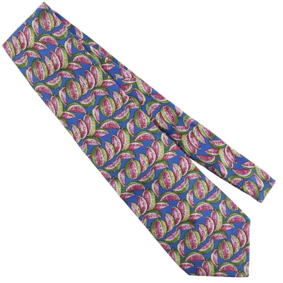 GUCCI（グッチ） スイカ ネクタイ シルク 青 メンズ【R111425008】中古