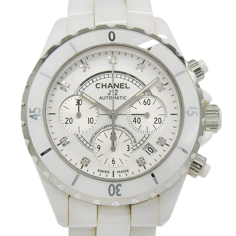 CHANEL（シャネル） J12 9Pダイヤ クロノグラフ H2009 腕時計 ホワイト