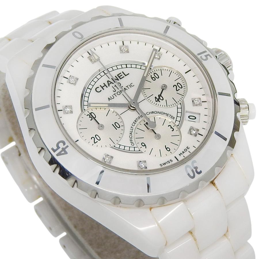 CHANEL（シャネル） J12 9Pダイヤ クロノグラフ H2009 腕時計 ホワイト