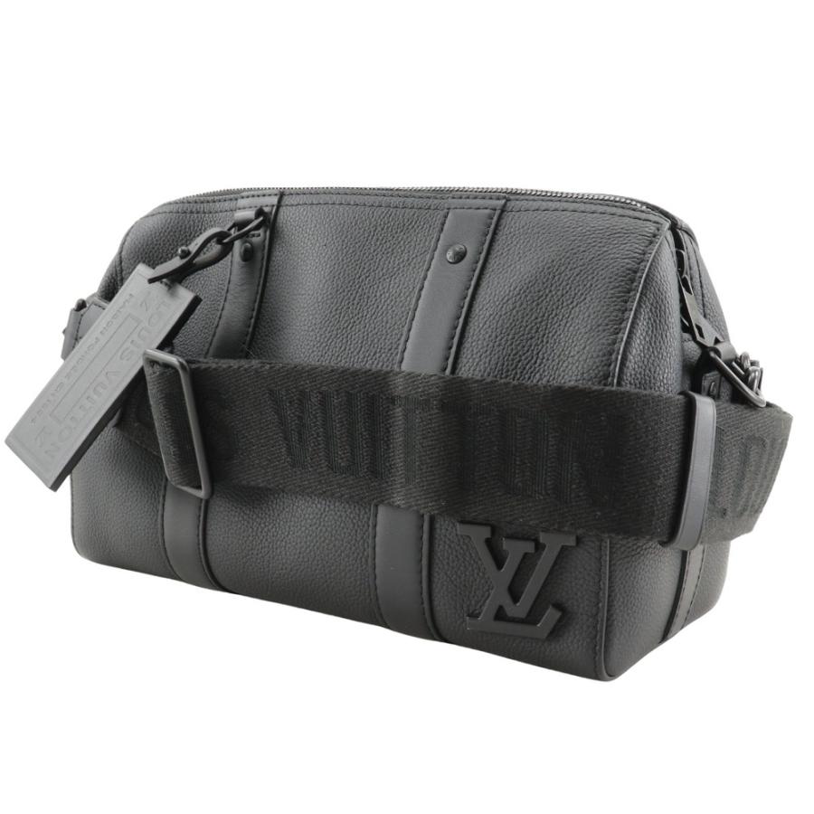 （美品）ルイヴィトン LOUIS VUITTON シティ キーポル LV アエログラム レザー ブラック 黒 ブラック金具 M59255 ショルダーバッグ メンズ 斜め掛け 肩掛け ブランドバッグ ミニボストンバッグ ルイヴィトン ミニボストン 斜めがけバッグ ルイヴィトン ニュークラシックス ルイヴィトンバッグ ルイヴィトンショルダーバッグ ヴィトンバッグ ルイビトン 8420 LOUIS VUITTON（ルイ・ヴィトン） シティ キーポル LVアエログラム