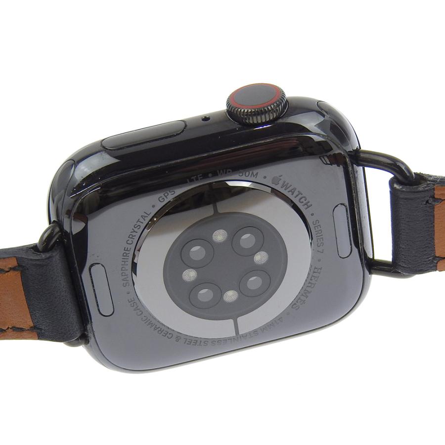 HERMES エルメス アップルウォッチコラボ シリーズ7 GPS WR-50M Z スマートウォッチ デジタル表示 レディース【R112325010】中古の画像