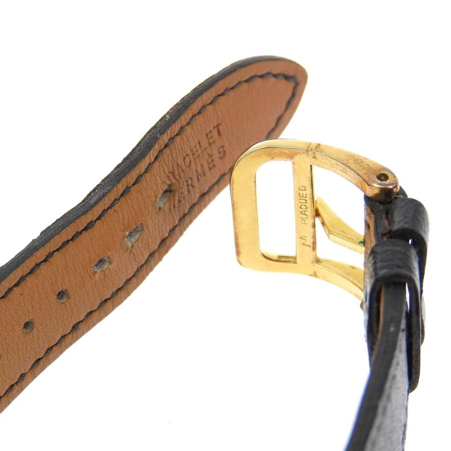 HERMES エルメス プルマン Z刻印 腕時計 SS×金メッキ×レザー HERMES エルメス プルマン Z刻印 腕時計 SS×金メッキ×レザー