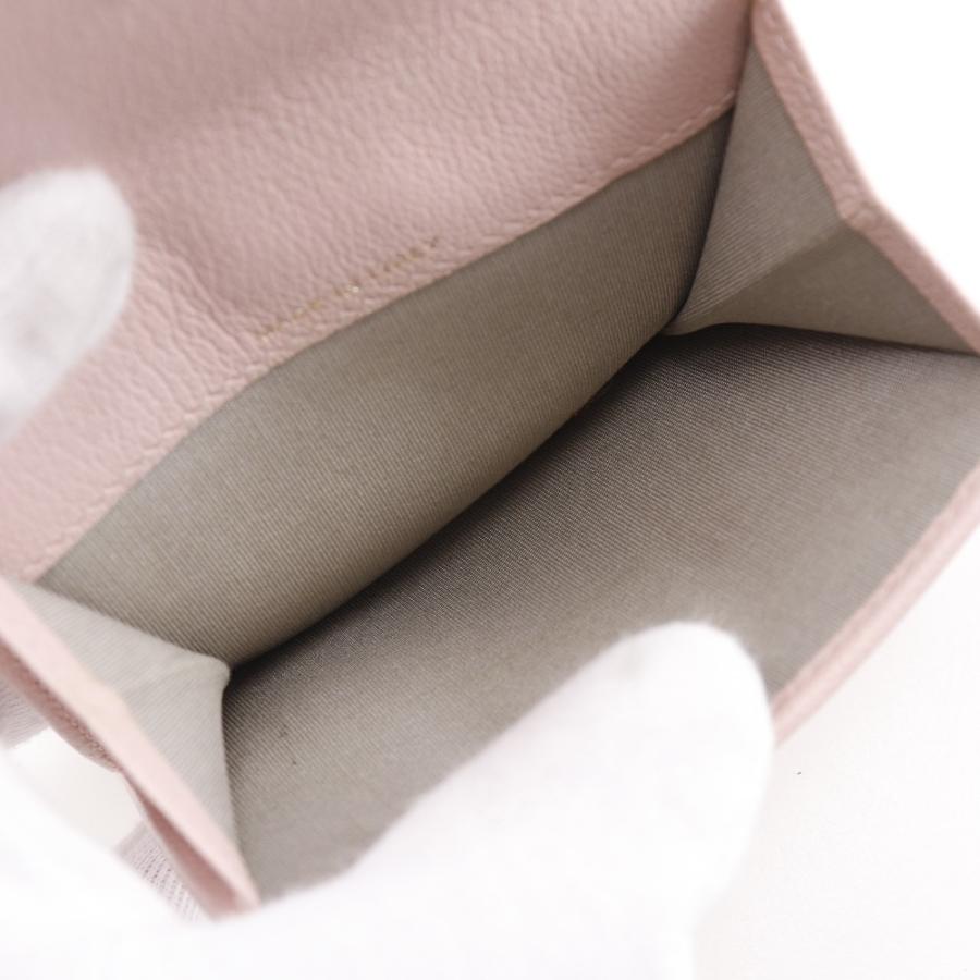 CHANEL（シャネル） カメリア 二つ折り財布 レザー ピンク レディース