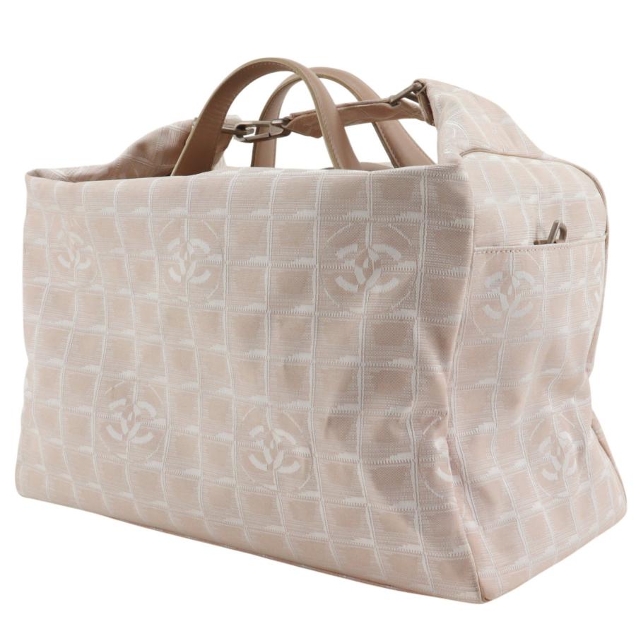 CHANEL シャネル ニュートラベルライン A15966 ボストンバッグ ナイロンキャンバス ベージュ レディース【R141626005】中古の画像