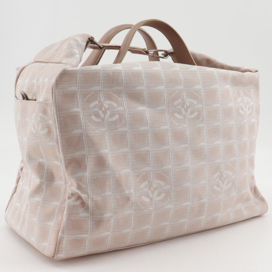 CHANEL シャネル ニュートラベルライン A15966 ボストンバッグ ナイロンキャンバス ベージュ レディース【R141626005】中古の画像