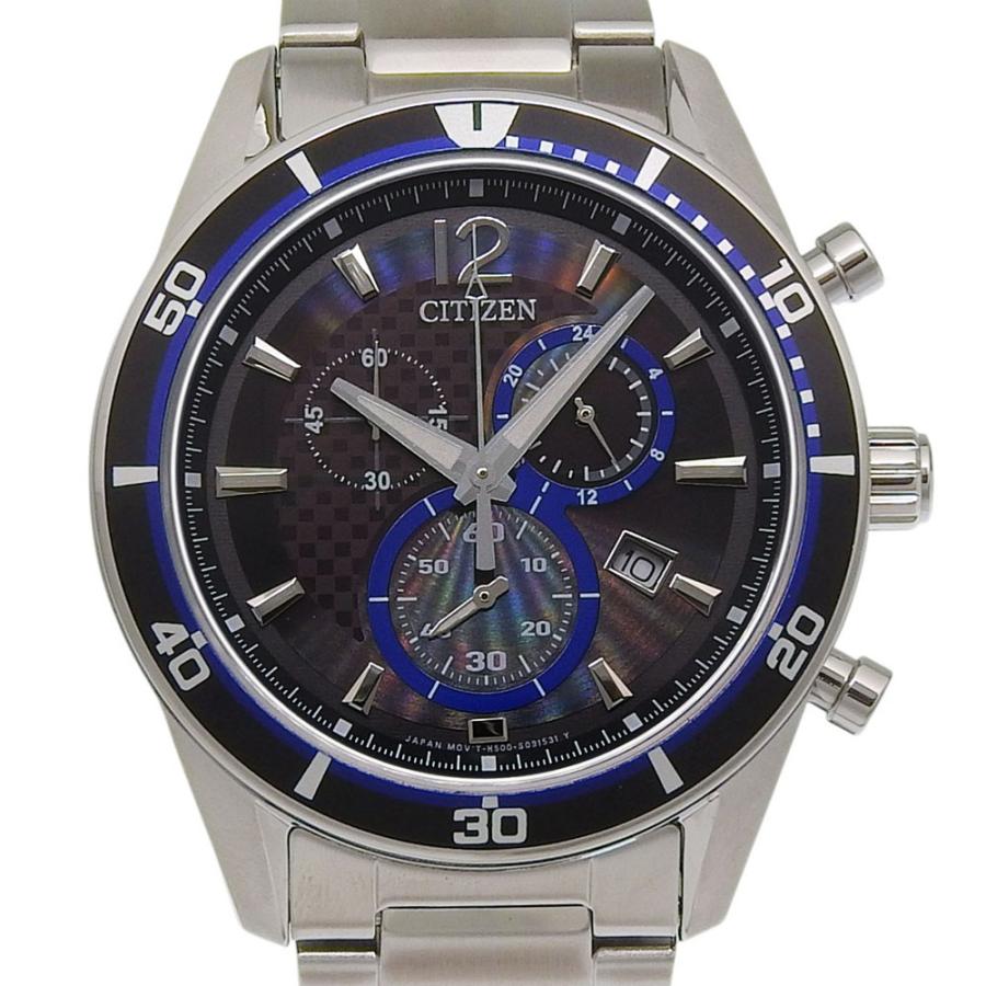 【CITIZEN】シチズン エコドライブ H500-S061083 VO10-6741F ステンレススチール エコドライブ クロノグラフ メンズ 黒文字盤 腕時計 CITIZEN（シチズン） エコドライブ H500-S061083 VO10-6741F 腕時計 SS
