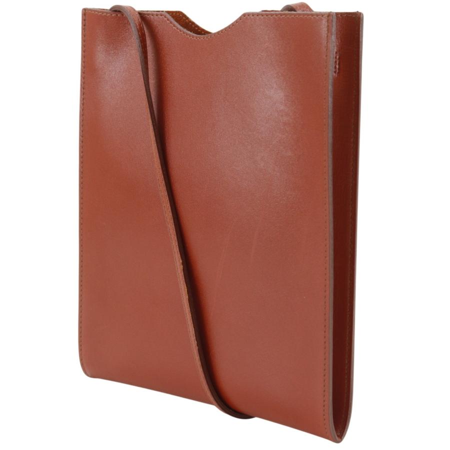 HERMES（エルメス） オメニトゥ ショルダーバッグ ボックスカーフ 赤茶 