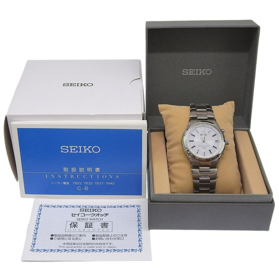 【SEIKO】セイコー スピリット 7B42-0AN0 SBTM111 チタン ソーラー電波時計 アナログ表示 メンズ 白文字盤 腕時計 SEIKO（セイコー） スピリット 7B42-0AN0 SBTM111 腕時計 チタン