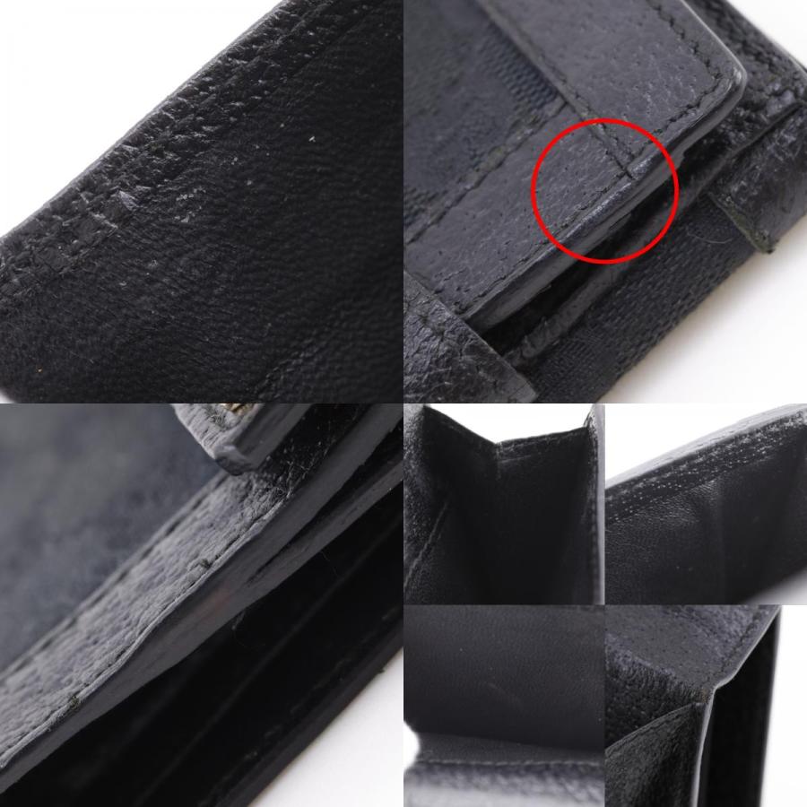 GUCCI（グッチ） 154117 二つ折り財布 GGキャンバス 黒 ユニセックス