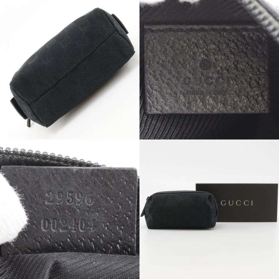 GUCCI（グッチ） 29596 ポーチ GGキャンバス 黒 ユニセックス