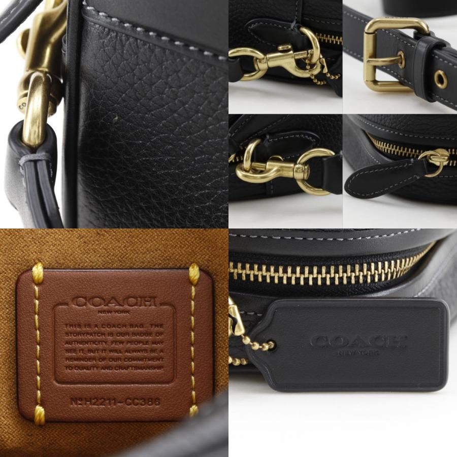 美品✨COACH コーチ ショルダーバッグ カメラバッグ レザー 黒 cc386 COACH（コーチ） カメラバッグ CC386 ショルダーバッグ レザー 黒