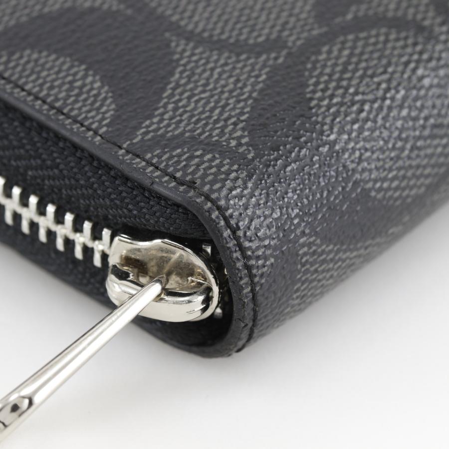 COACH（コーチ） ラウンドファスナー シグネチャー 長財布 PVC 黒 ユニ