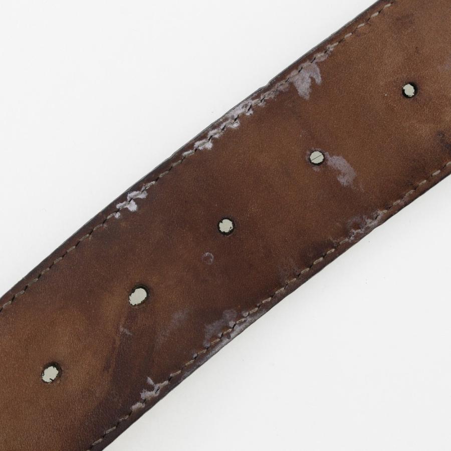 GUCCI（グッチ） インターロッキング GG 114876 ベルト シマレザー 黒