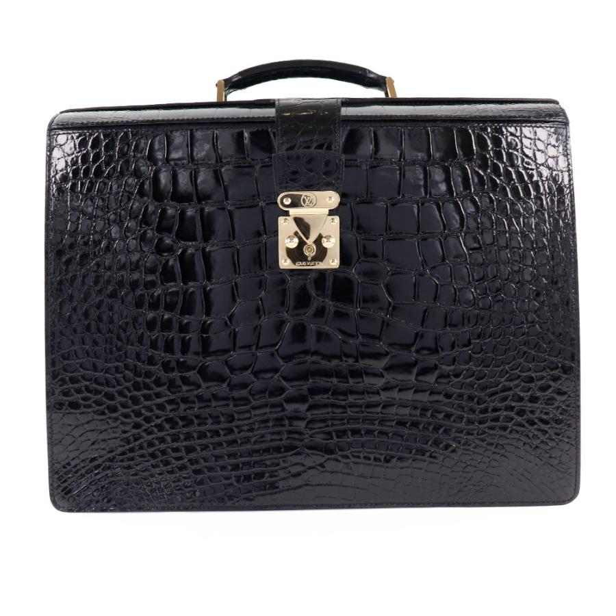 【LOUIS VUITTON】ルイ・ヴィトン パイロットケース ウラル クロコダイル 黒 AS1010 メンズ ビジネスバッグ LOUIS VUITTON（ルイ・ヴィトン） パイロットケース ウラル AS1010