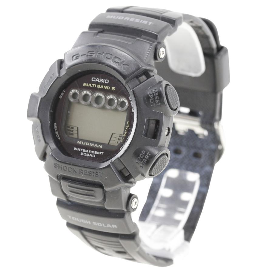 CASIO カシオ ※ジャンク G-SHOCK マッドマン GW-9000 腕時計 SS×ラバー ソーラー電波時計 メンズ 黒文字盤【S111324289】中古｜crown78｜02