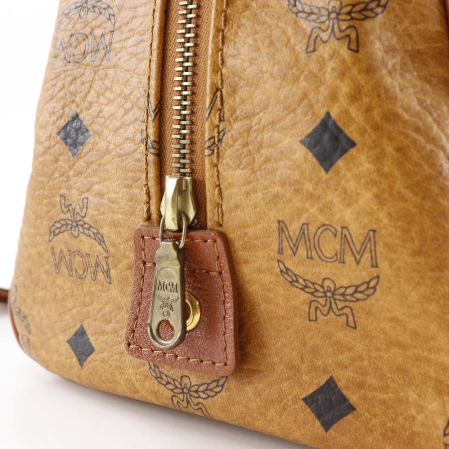 MCM エム・シー・エム ミニボストン ヴィセトス ハンドバッグ レザー 