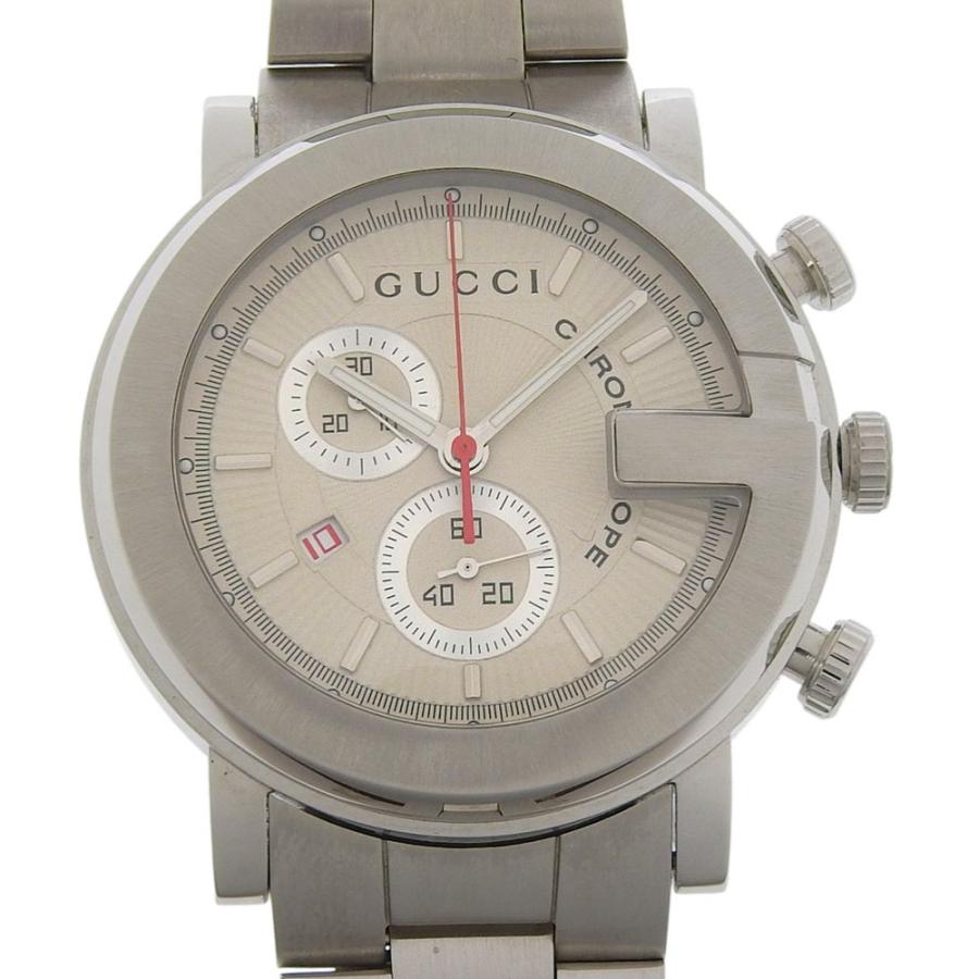 GUCCI 101M クロノグラフ 腕時計 GUCCI（グッチ） Gクロノ 101M 腕時計 SS シルバー クオーツ クロノ