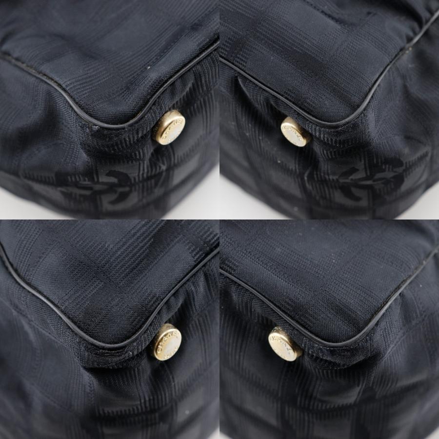 CHANEL シャネル トートMM ニュートラベルライン A15991 トートバッグ ナイロンキャンバス 黒 レディース【S122525450】中古の画像