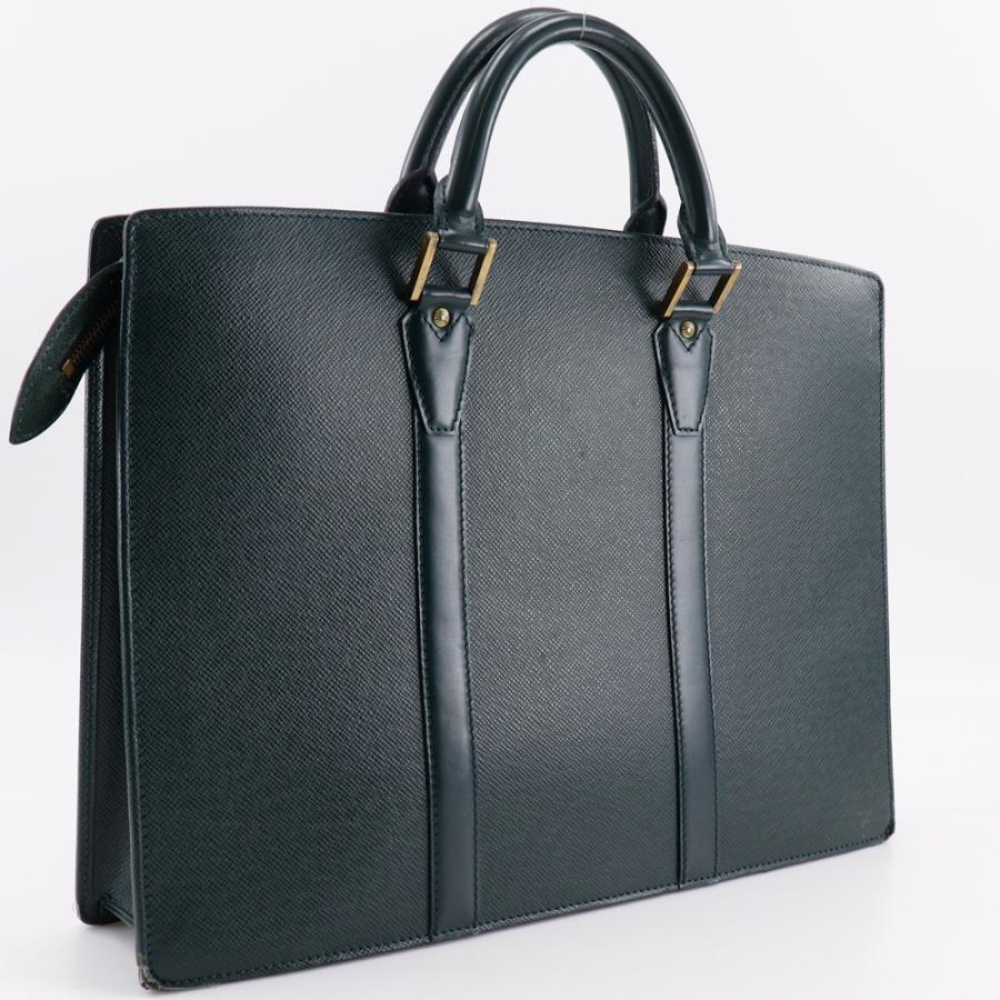 ルイヴィトン　タイガ ドキュマン ロザン エピセア ビジネスバッグ　緑 LOUIS VUITTON（ルイ・ヴィトン） ポルトドキュマン ロザン M30054
