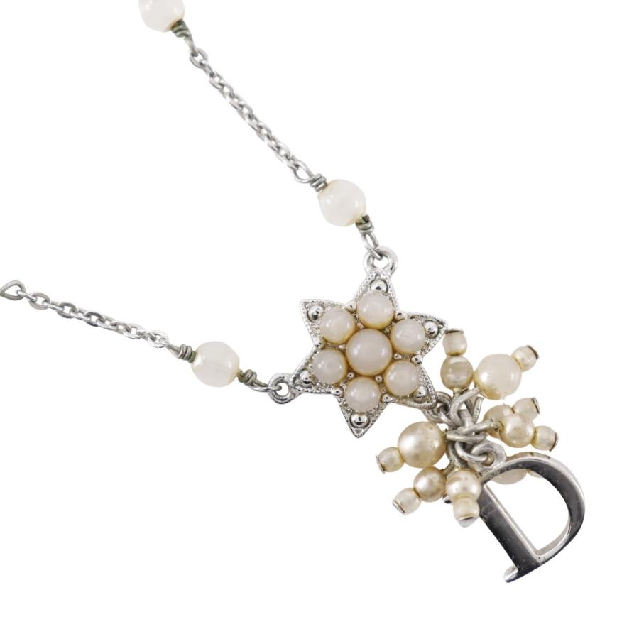 Dior クリスチャンディオール スターモチーフ ネックレス 金属製 