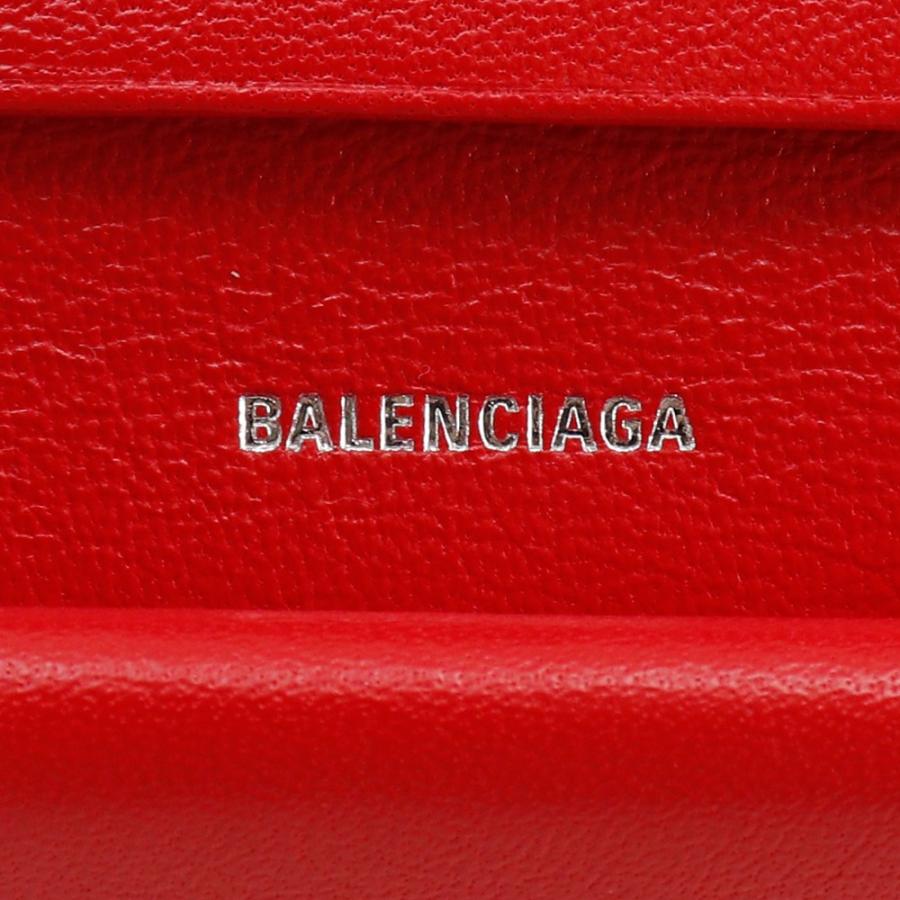 BALENCIAGA（バレンシアガ） BBロゴ 601474 二つ折り財布 レザー 赤