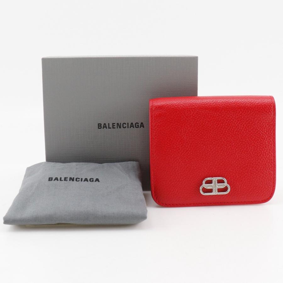 BALENCIAGA（バレンシアガ） BBロゴ 601474 二つ折り財布 レザー