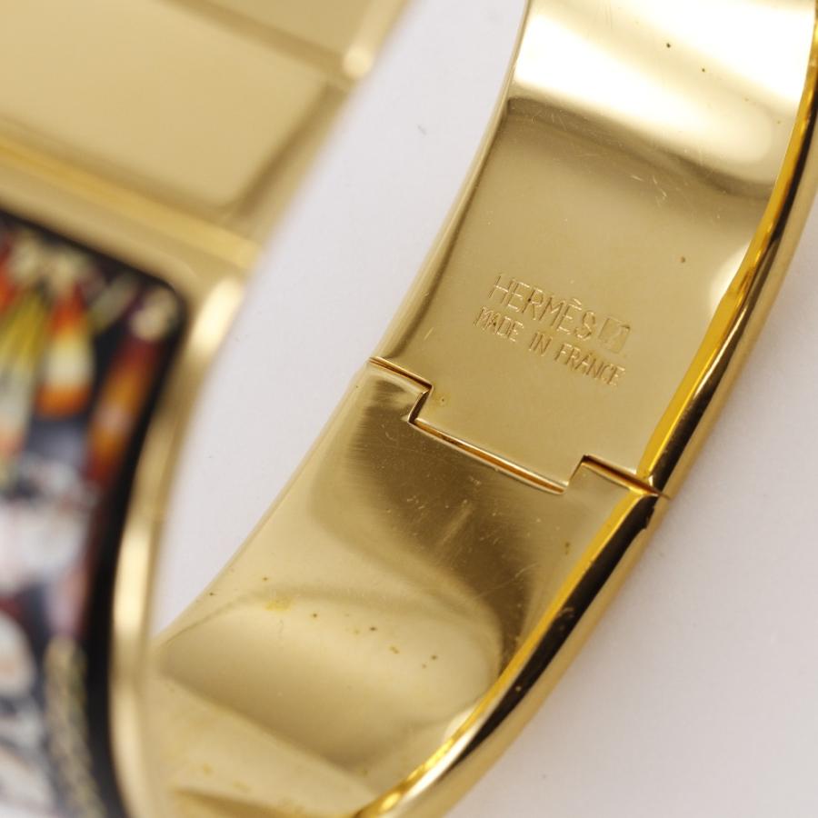 HERMES（エルメス） ロケエマイユ 七宝焼 馬柄 バングル ブレスレット 
