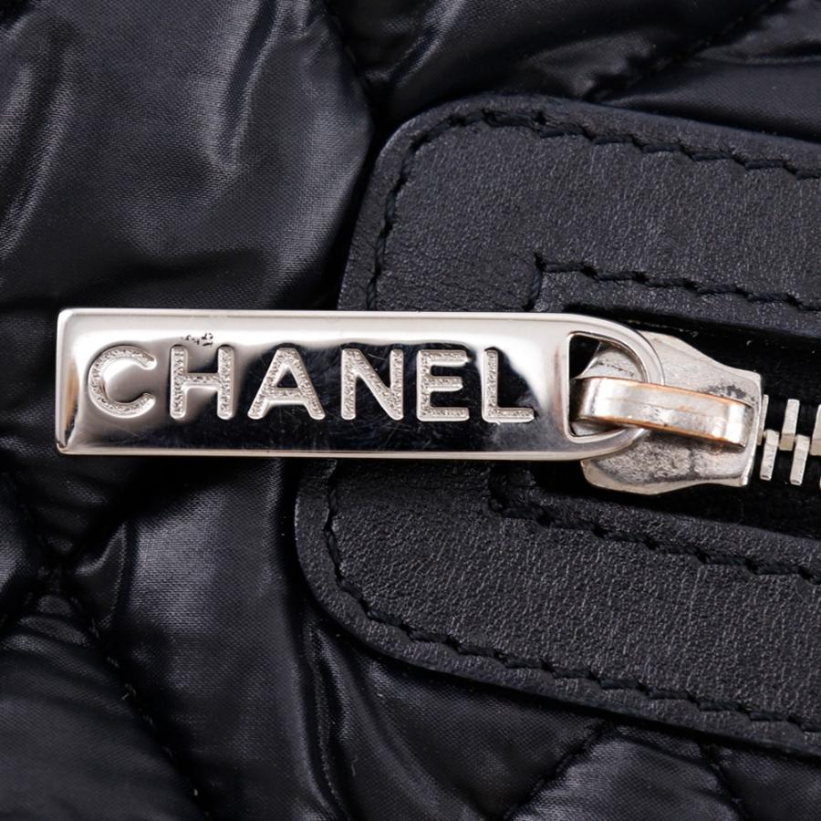 CHANEL シャネル コココクーン スモールトート リバーシブル A48610 ハンドバッグ ナイロン 黒 レディース【S142425983】中古の画像