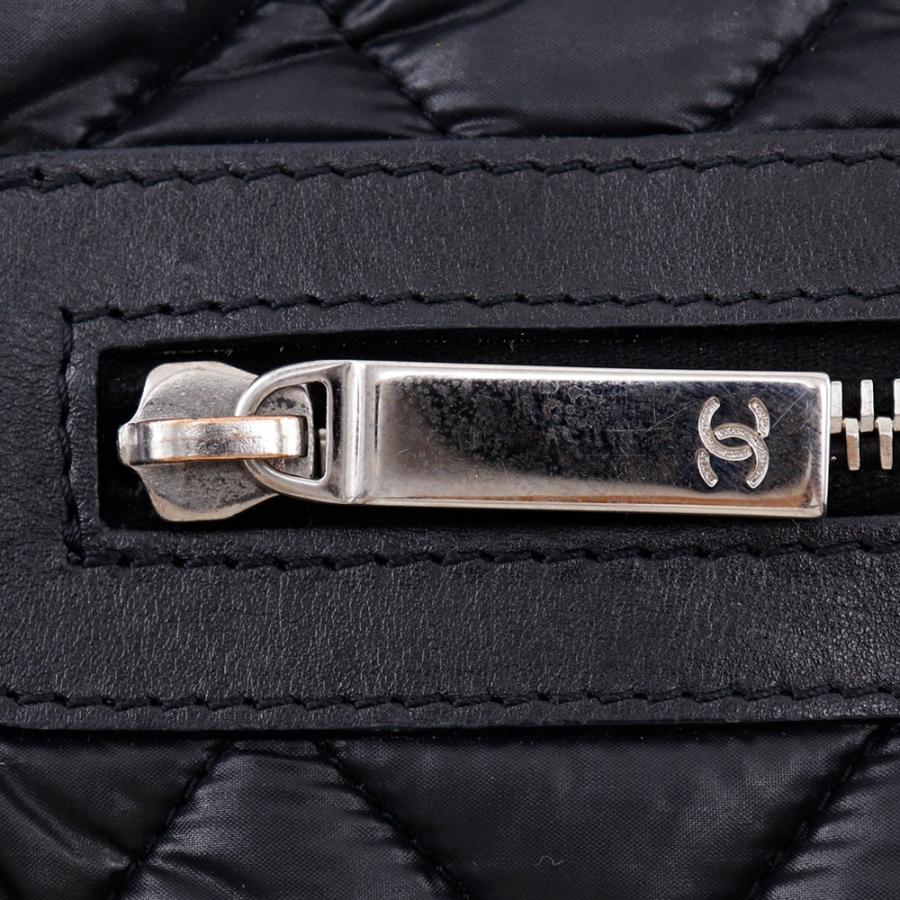 CHANEL シャネル コココクーン スモールトート リバーシブル A48610 ハンドバッグ ナイロン 黒 レディース【S142425983】中古の画像