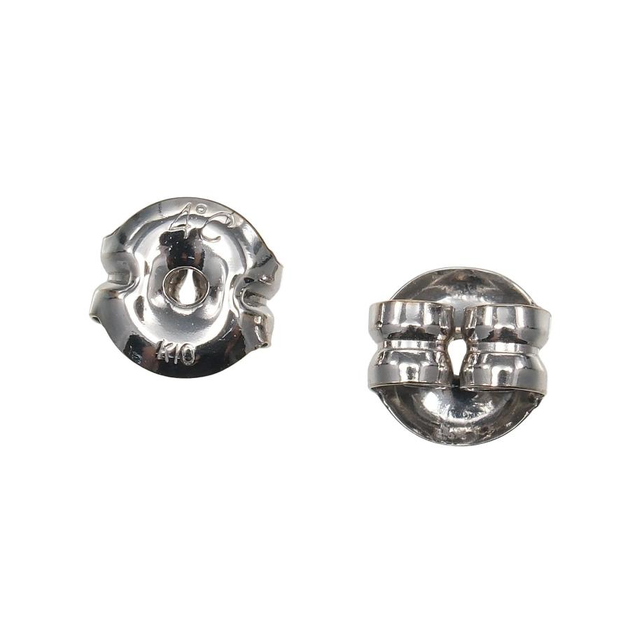 4℃ ティアドロップピアス K10 ホワイトゴールド ヨンドシー 4℃ ティアドロップ ピアス K10WG ホワイトゴールド 約0.8g