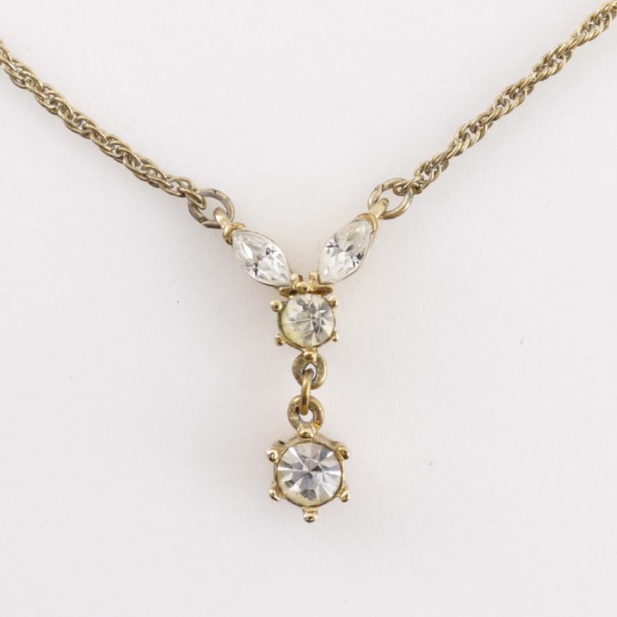 NINA RICCI ニナリッチ イヤリングセット ネックレス 金メッキ×ライン