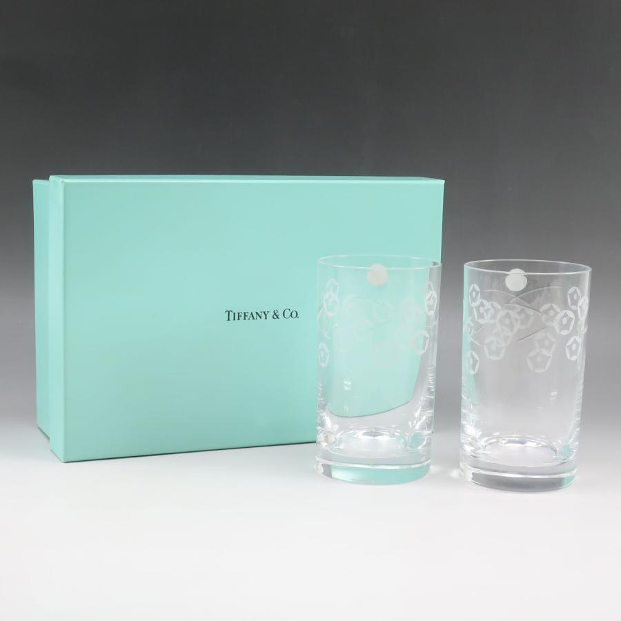 TIFFANY&Co.（ティファニー） ペアグラス アサガオ 花柄 未使用 グラス