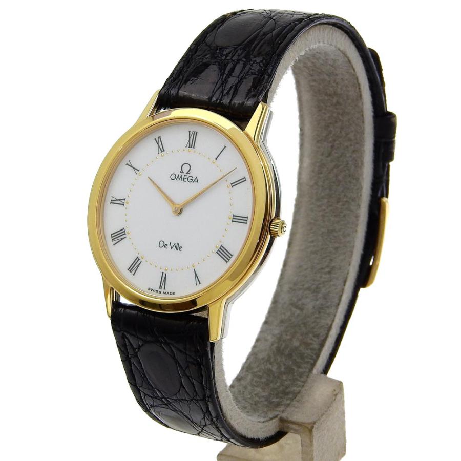 新品電池✨️ OMEGA 腕時計 De Ville クオーツ ゴールド シルバー 新品電池✨️ OMEGA 腕時計 De Ville クオーツ ゴールド シルバー