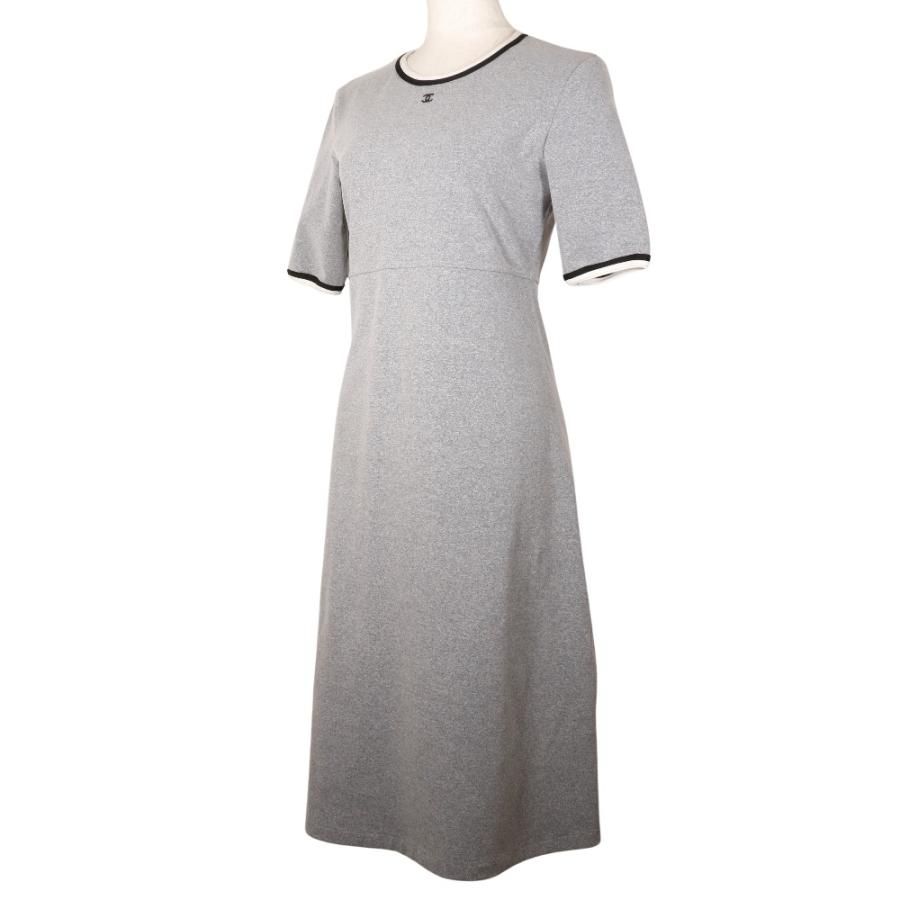 美品　シャネル　ワンピース　CHANEL　ココマーク刺しゅう　フリンジ　コットン CHANEL（シャネル） ココマーク P11147V06479 ワンピース×ポリアミド