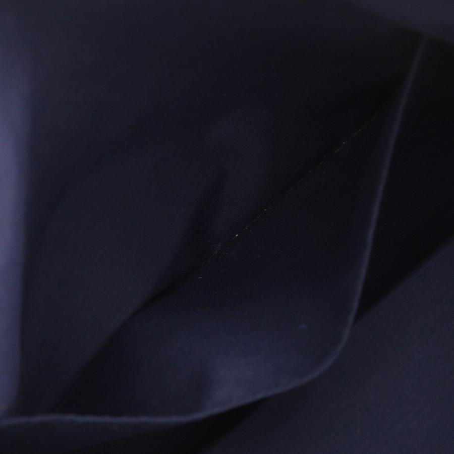 HERMES エルメス ボリードポーチ25 ポーチ コットンキャンバス 紺 ユニ  