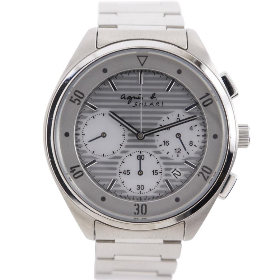 agnes b.（アニエスベー） SOLAR! V175-0AA0 腕時計 SS ソーラー時計