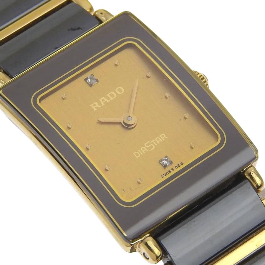 RADO（ラドー） ダイヤスター 2Pダイヤ 153.0249.3 腕時計 金メッキ